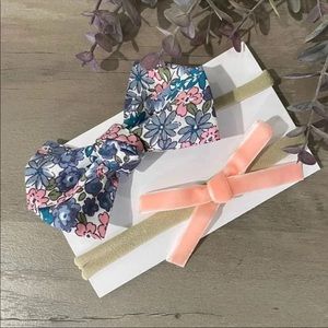 3/$20 🔷 Spring Floral & Pink Baby Girls Bow Headbands